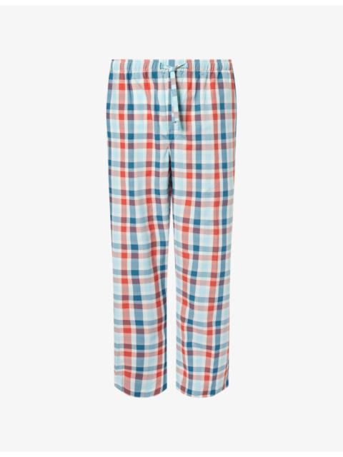 Derek Rose Barker Check Cotton Lounge Trousers
