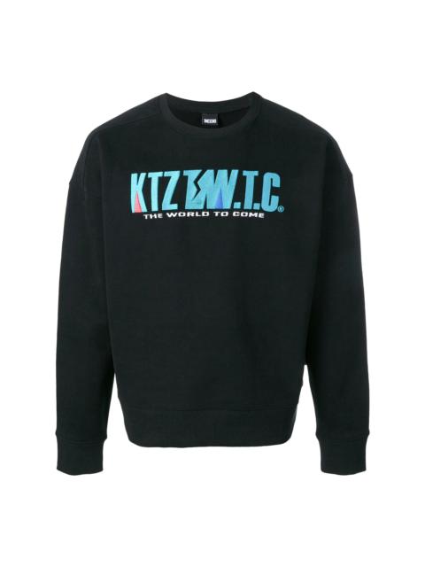 KTZ mountain letter embroidered sweatshirt