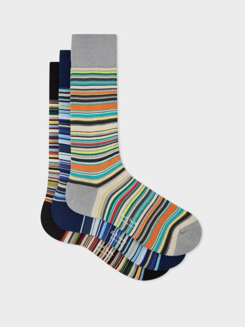 Signature Stripe' Socks Three Pack