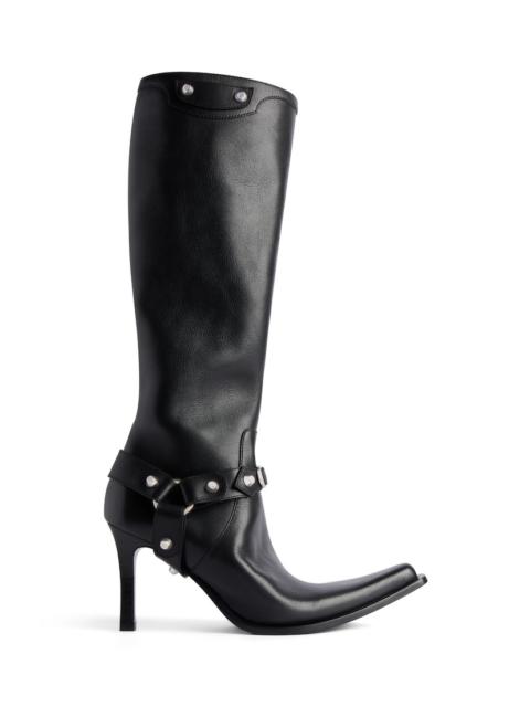 BALENCIAGA Women's City Boot With Harness in Black