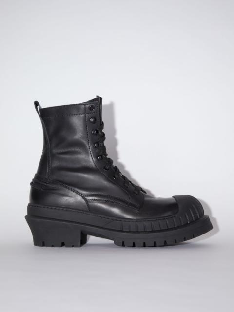Acne Studios Lug sole ankle boots - Black/black