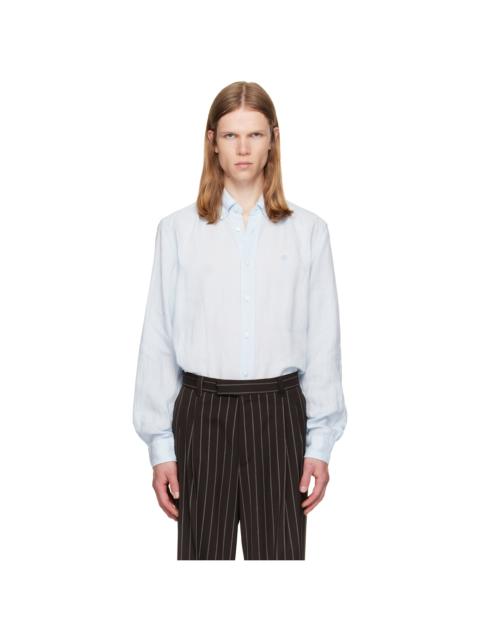 BOSS Blue Regular-Fit Linen Button-Down Shirt