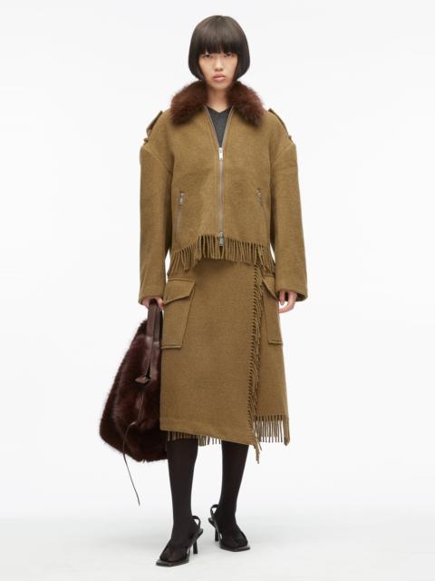 3.1 Phillip Lim Wool Blanket Zip Up Jacket