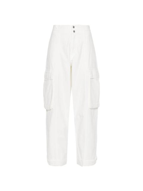 wide-leg cargo trousers