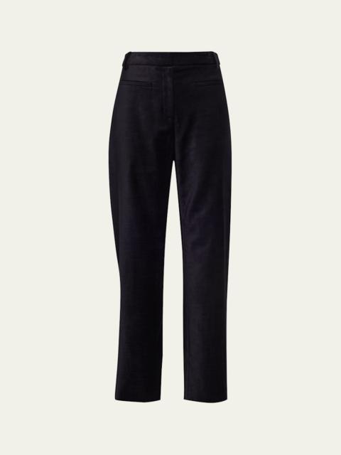 LIBEROWE Alice Velvet Straight-Leg Trousers