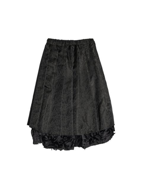 Comme des Garçons Jacquard Wave Pattern Skirt 'Black'