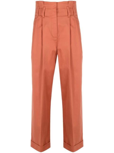 Brunello Cucinelli cropped straight-leg trousers