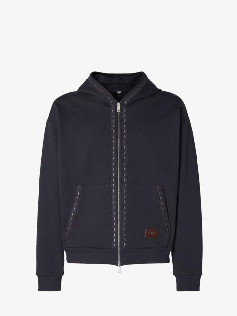 FENDI Sweatshirt Navy blue cotton sweatshirt