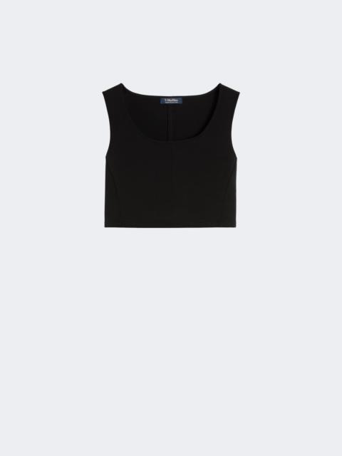 'S Max Mara Scuba jersey top - BLACK