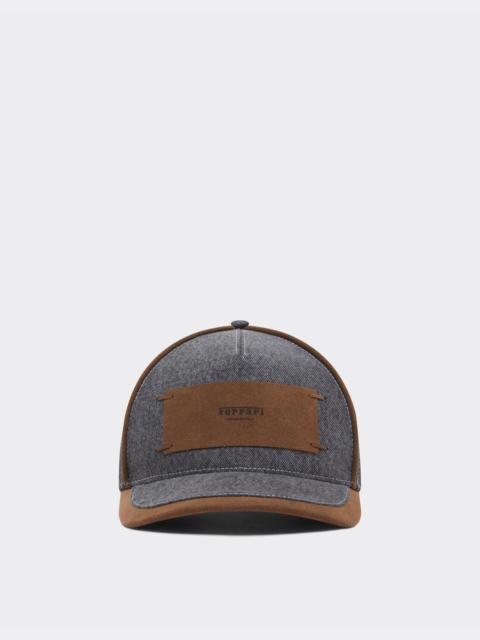 Ferrari Denim and Alcantara®baseball cap