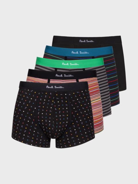 Paul Smith Mixed Stripes Boxer Briefs Five Pack