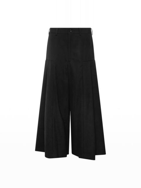 Comme des Garçons Comme des Garçons Wide-Leg Pleated Flare Trousers
