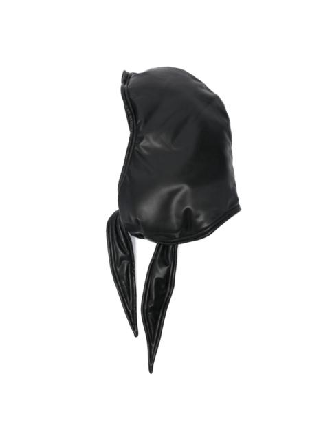 Y/Project faux-leather tie hood