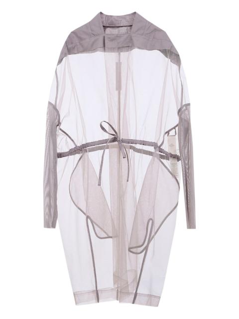 Rick Owens tie tulle coat