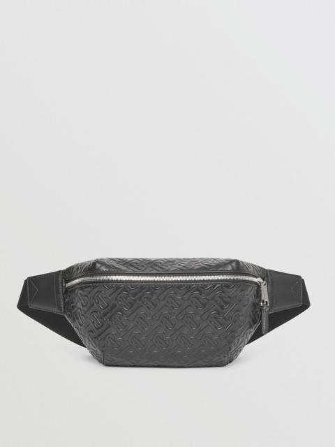 Burberry Embossed Monogram Leather Sonny Bum Bag