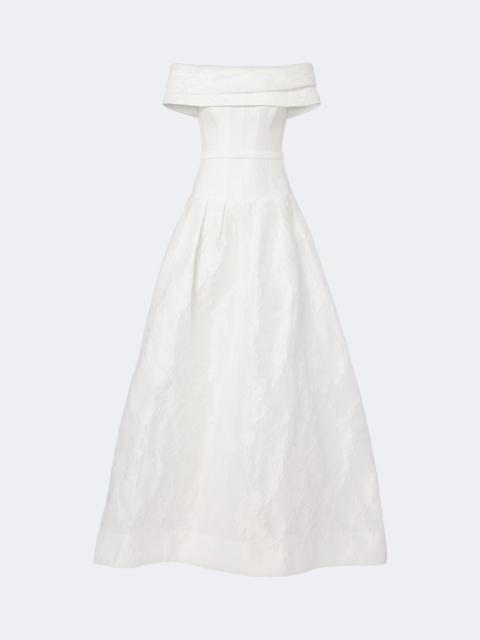 REBECCA VALLANCE Bridal Revolution off-shoulder bustier gown