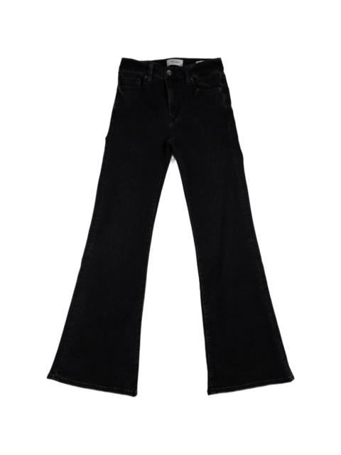 FRAME button-fastening flared jeans