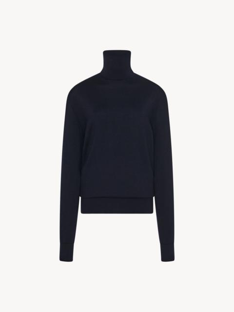 The Row Davos Top in Wool and Cashmere