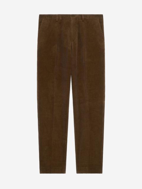The Kooples BROWN CORDUROY TAILORED SUIT PANTS