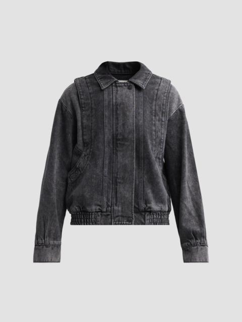 MOTHER Women's The Wing Ding Cotton-Blend Jacket - Burnt Toast