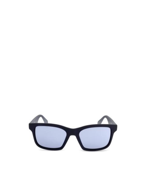 adidas matte-finish rectangle-frame sunglasses