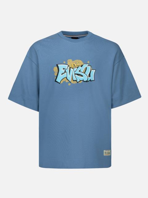 EVISU DAICOCK AND GRAFFITI LOGO PRINT SWEATSHIRT