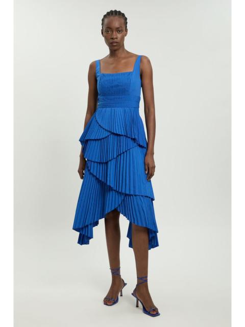 KAREN MILLEN Strappy Pleated Maxi Dress