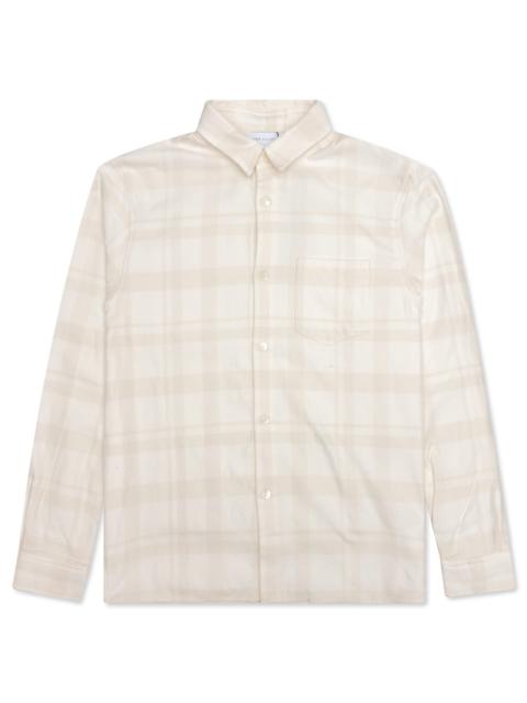 John Elliott JOHN ELLIOTT SLY STRAIGHT HEM - PAPYRUS CHECK