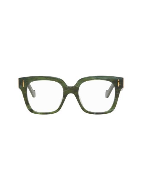 Loewe Green Anagram Glasses