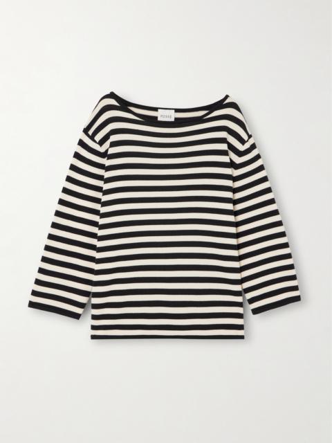 POSSE Darcy Striped Pima Cotton Top