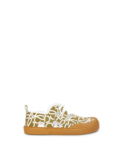 Loewe Terra vulca lace-up shoe in canvas