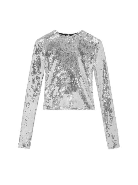 Tanith sequin-embellished top
