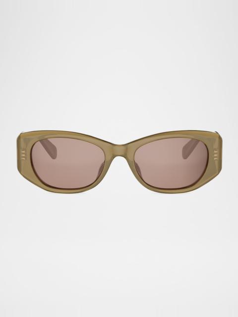CELINE 3 Dots Oval Sunglasses