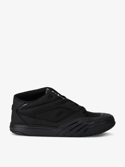 Skate branded mesh low-top trainers
