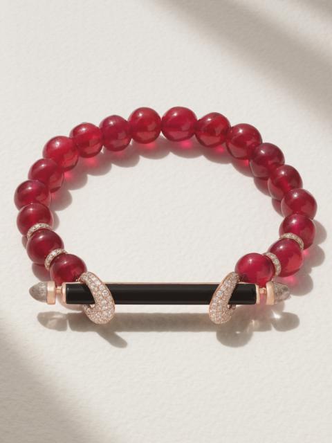 ANANYA Chakra 18-karat Rose Gold Multi-stone Bracelet