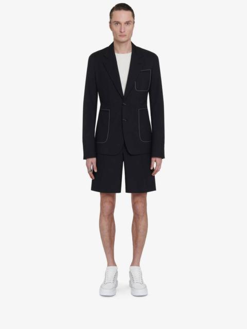 Alexander McQueen Men's Tailored Shorts in Black