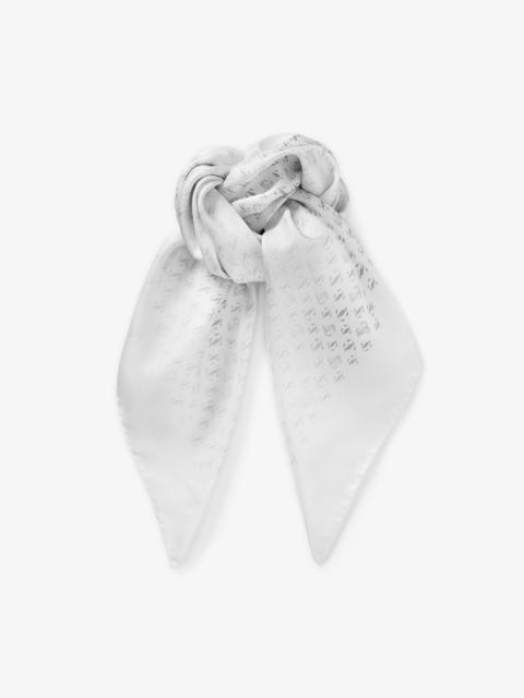 JIMMY CHOO Reta
Latte JC Monogram Printed Silk Foulard