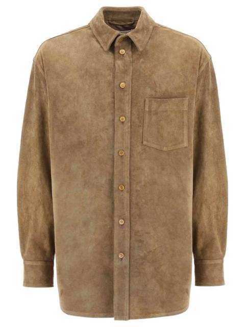 Marni SUEDE LEATHER OVERSHIRT FOR