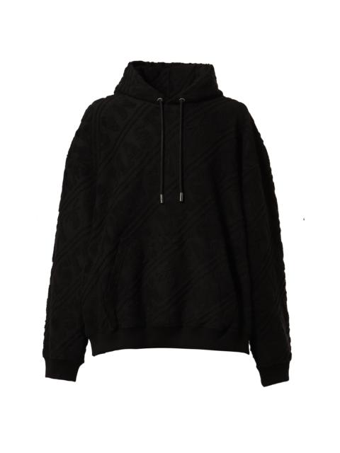 mastermind JAPAN PILE JAQUARD HOODIE / BLK