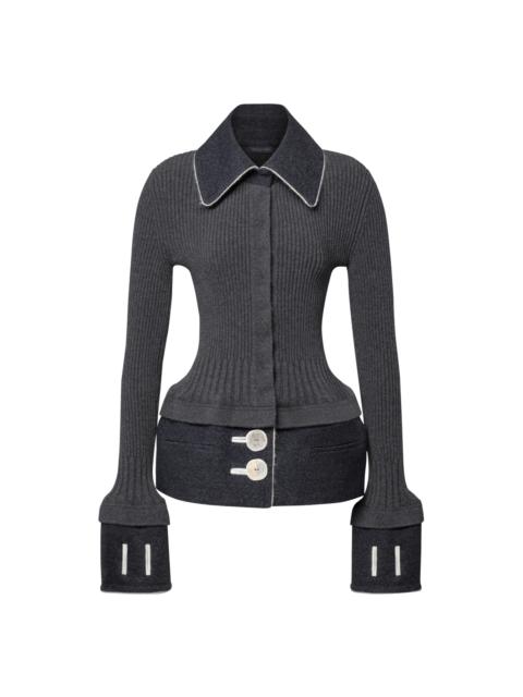 Louis Vuitton Contrast Stitch Trompe L’Oeil Knit Top