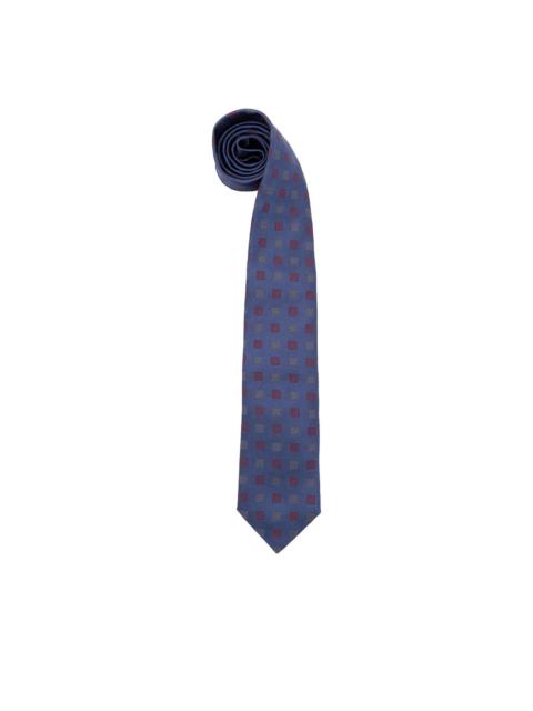 Brunello Cucinelli square-pattern silk tie