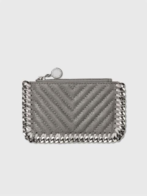 Stella McCartney FALABELLA CHEVRON QUILTED CARD HOLDER