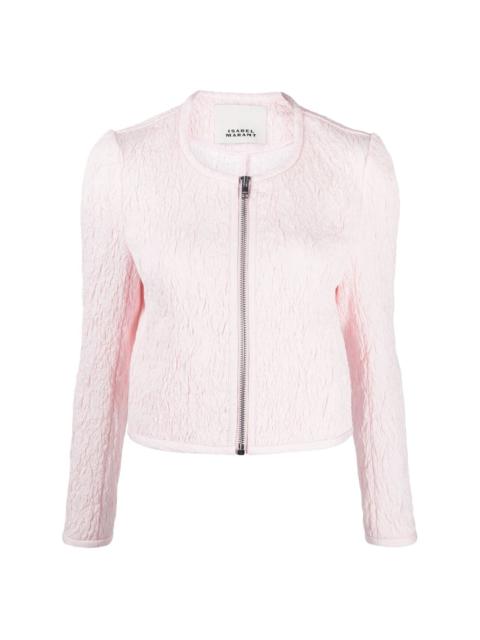 Palmire zip-up cropped jacket