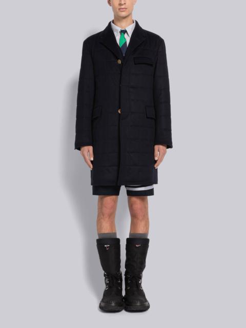 Thom Browne Cashmere Down Chesterfield Overcoat