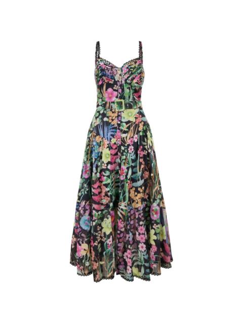 Charo Ruiz Cael floral-print belted dress