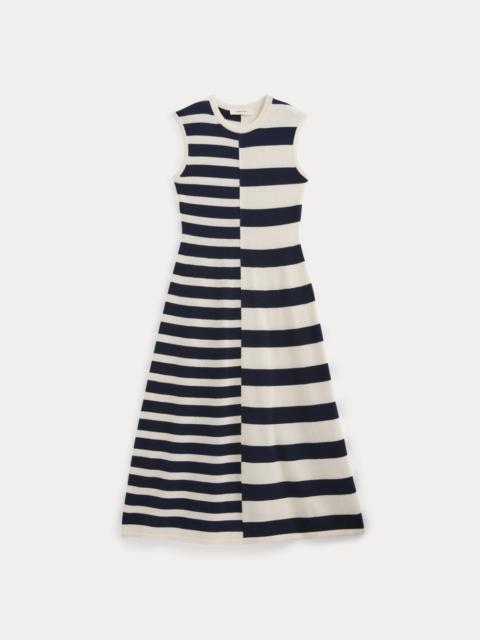 EVERLANE STRIPED SWEATER MIDI DRESS