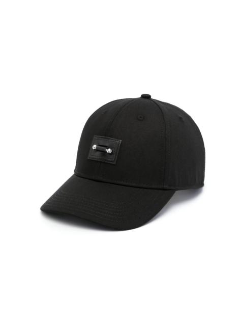 Neil Barrett Pierced-patch baseball cap