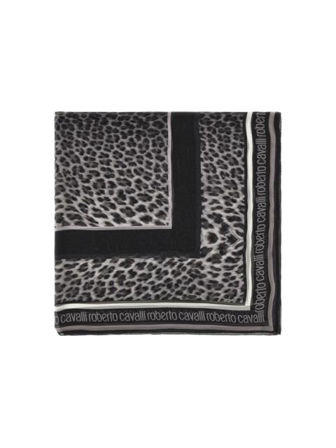 Roberto Cavalli leopard-pattern scarf