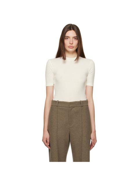 GIA STUDIOS Off-White Crewneck Bodysuit