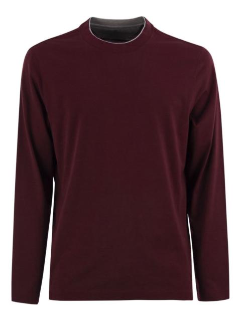 Brunello Cucinelli long-sleeved crew-neck T-shirt